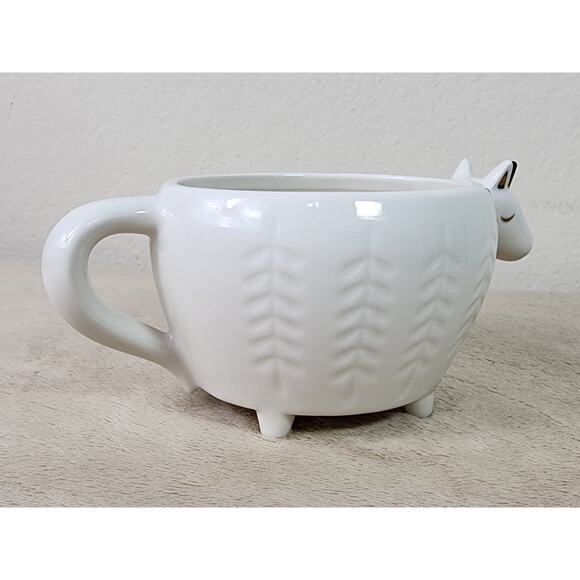 Opalhouse Unicorn Coffee Mug Teacup 12oz Stoneware Home Deco 7 1/2" White Gold - Picture 7 of 13